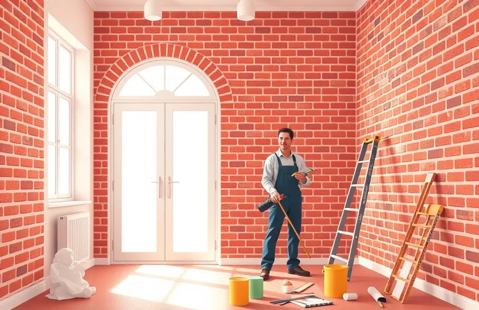 Intérieur rénové après travaux de peinture à Brive-la-Gaillarde